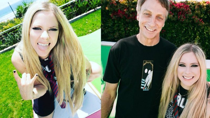 Avril Lavigne estreia no TikTok com hit 'Sk8r Boi' ao lado de Tony Hawk