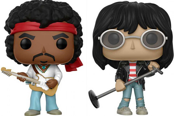 Jimi Hendrix e Joey Ramone viram bonecos Funko