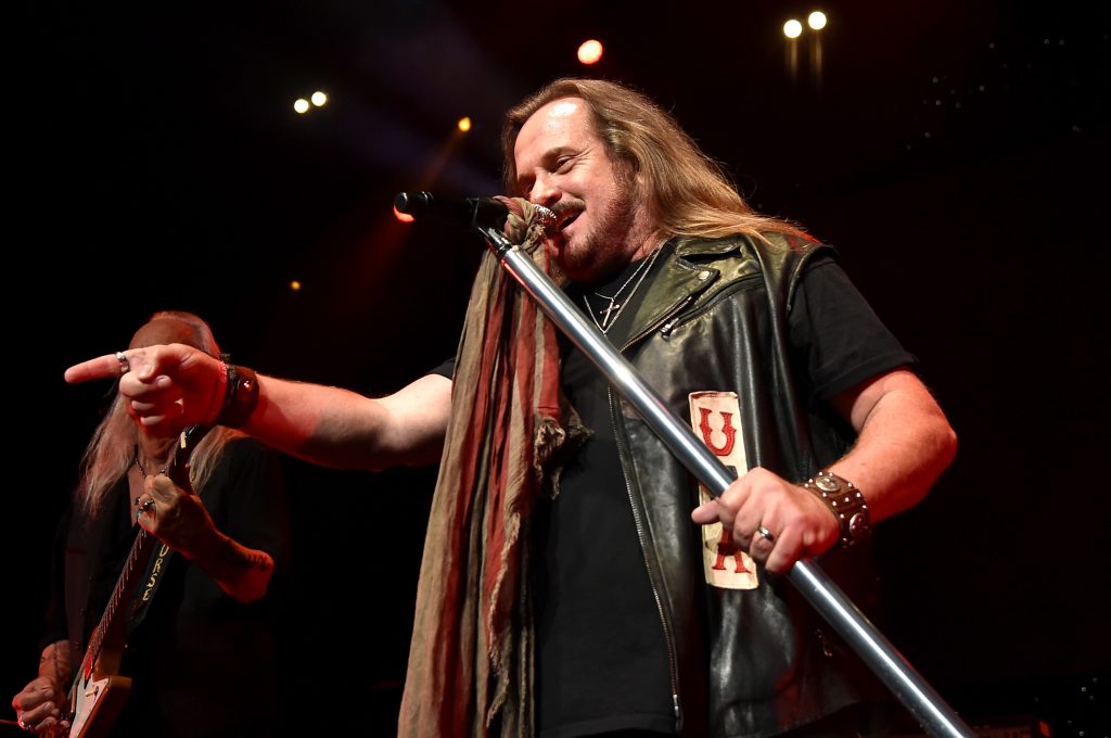 ATLANTA, GA - NOVEMBER 12: Johnny Van Zant of Lynyrd Skynyrd performs onstage at One More For The Fans! - Celebrating the Songs & Music of Lynyrd Skynyrd at The Fox Theatre on November 12, 2014 in Atlanta, Georgia. (Photo by Mike Coppola/Getty Images for Blackbird Productions)