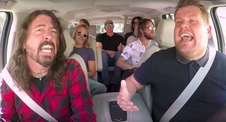 Foo Fighters participa do ‘Carpool Karaoke’, de James Corden; assista