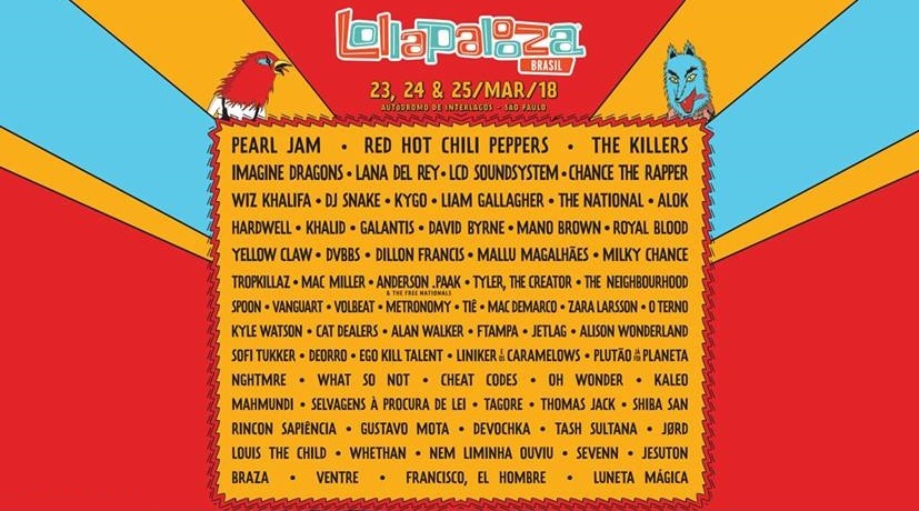 Lollapalooza Brasil 2018: Confira line-up dividido por cada dia