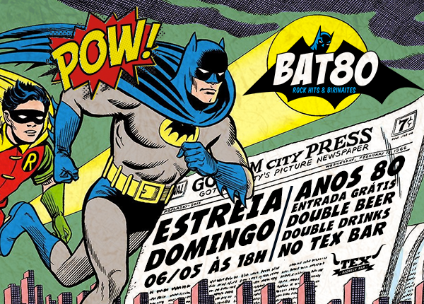 Noite: BAT80, festa dedicada aos anos 80, estreia neste domingo no Tex