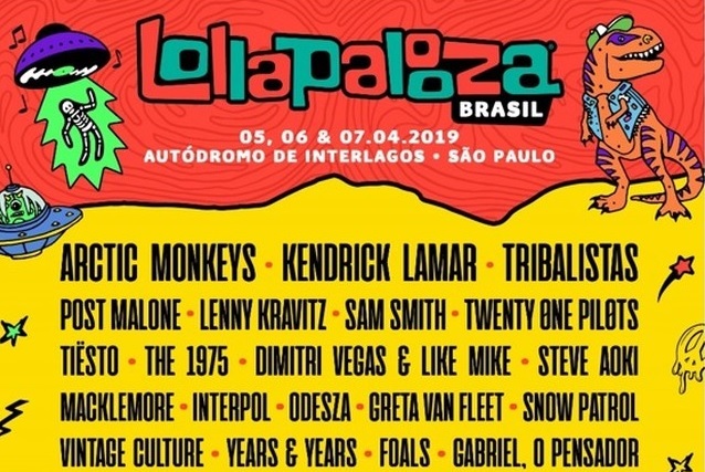 Arctic Monkeys, Kendrick Lamar e Tribalistas são headliners do Lollapalooza Brasil 2019