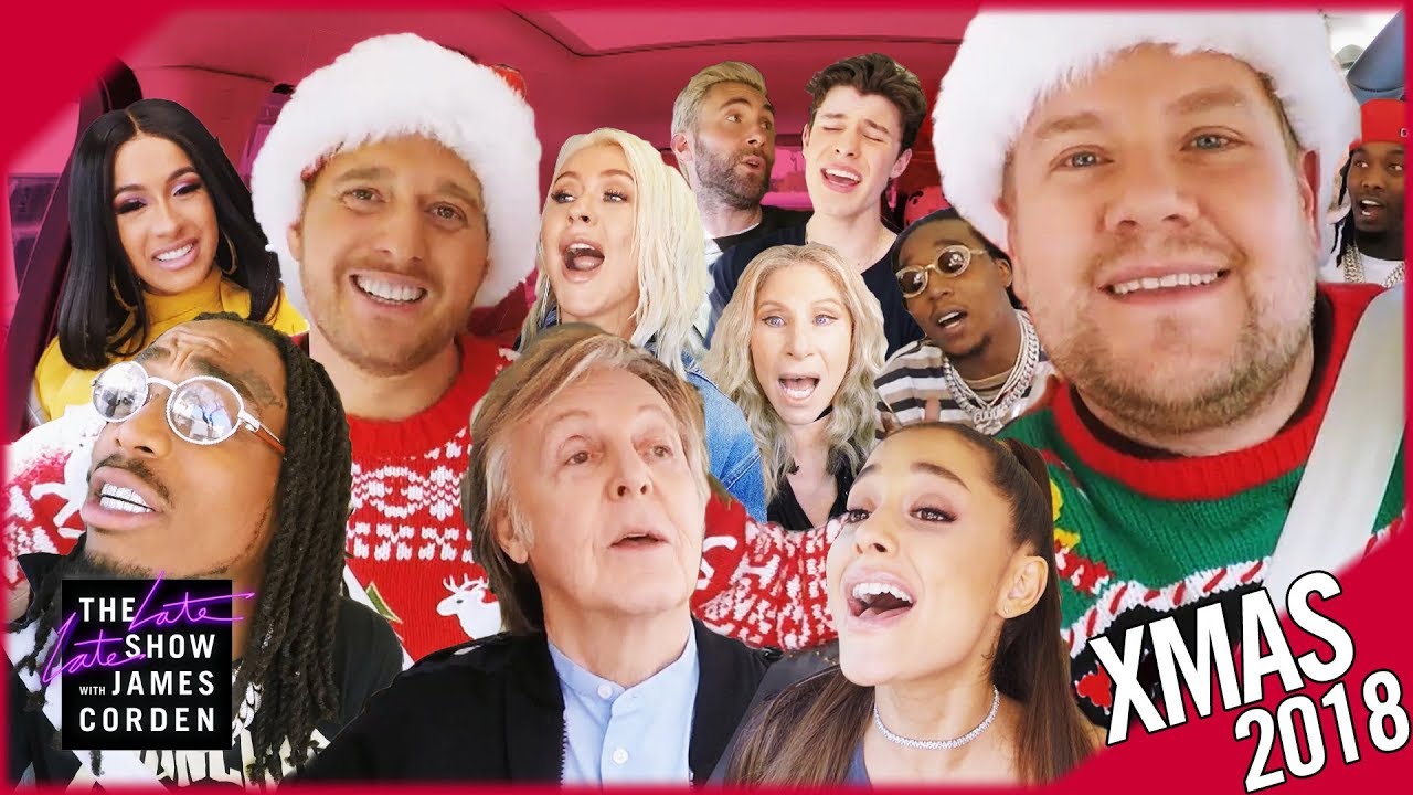 Paul McCartney, Adam Levine e Ariana Grande participam de especial de Natal do ‘Carpool Karaoke’