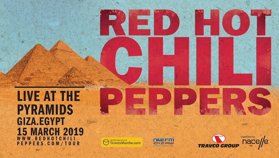 Red Hot Chili Peppers anuncia show nas Pirâmides do Egito