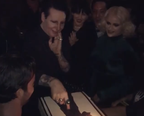 Marilyn Manson comemora 50 anos em Los Angeles