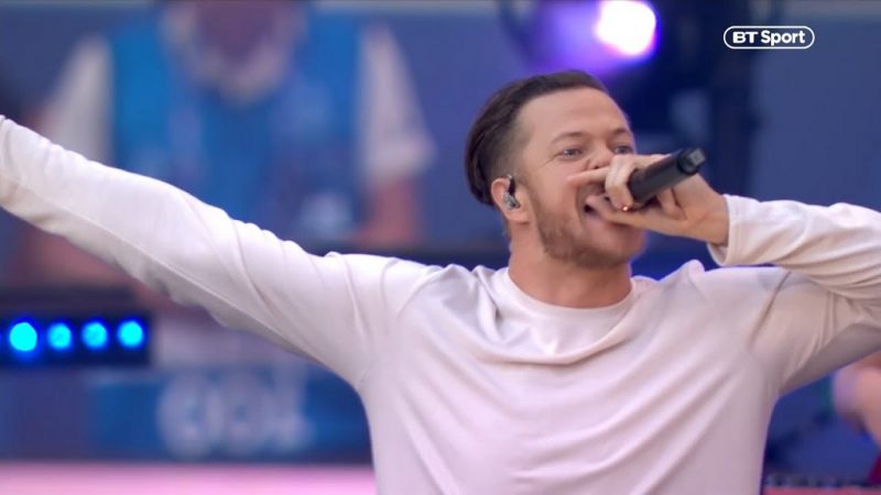 Imagine Dragons toca sucessos na final da Champions League