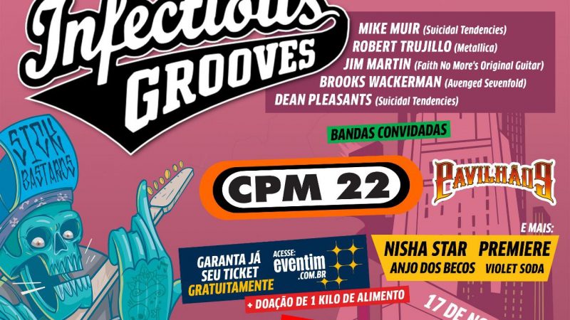 Pavilhão 9 toca no Sick Bastards Social Fest com Infectious Grooves, CPM 22, e mais