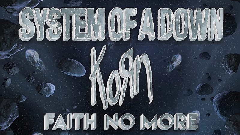 System of a Down, Faith No More e Korn anunciam show juntos em Los Angeles