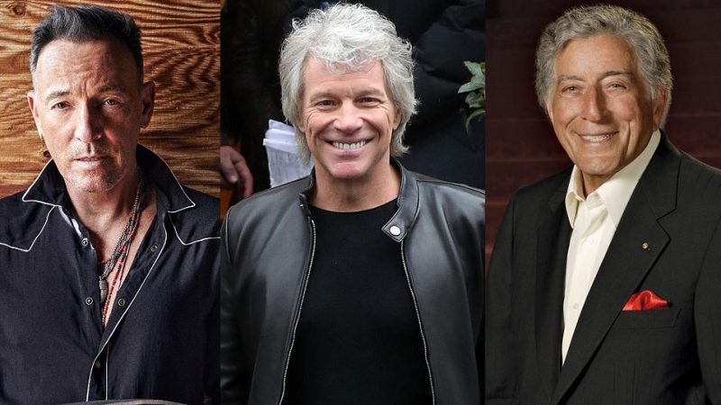 Bruce Springsteen, Jon Bon Jovi e Tony Bennett se unem em evento para combater coronavírus
