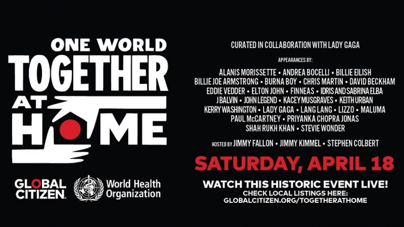 Festival One World: Together At Home será exibido na TV brasileira neste sábado