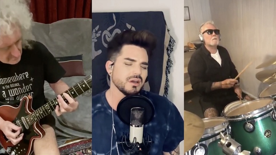 Queen + Adam Lambert compartilham versão online do clássico ‘We Are the Champions’