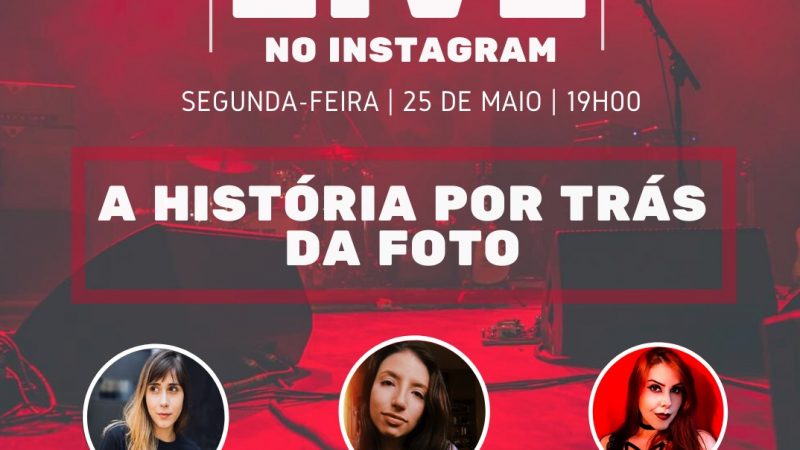 Fotógrafas de shows realizam live nesta segunda sobre suas experiências