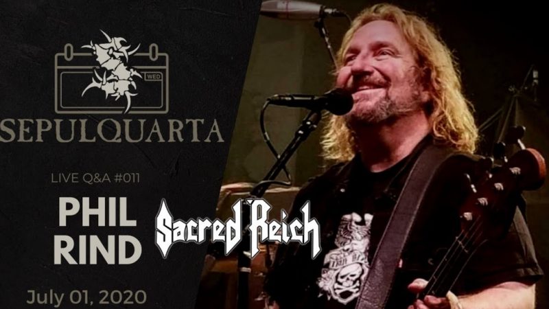 Phil Rind, do Sacred Reich, é convidado de live do Sepultura nesta quarta