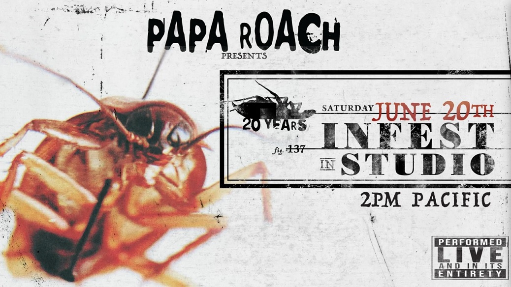 Papa Roach tocará na íntegra álbum ‘Infest’ em live neste sábado