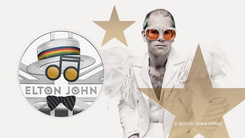 Elton John é homenageado com moeda no Reino Unido