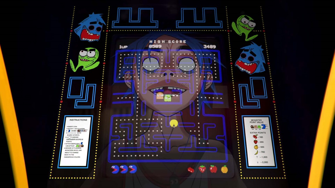 Gorillaz lança clipe do single ‘Pac-Man’ em homenagem ao game