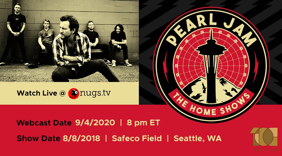 Pearl Jam anuncia evento online em pay-per-view