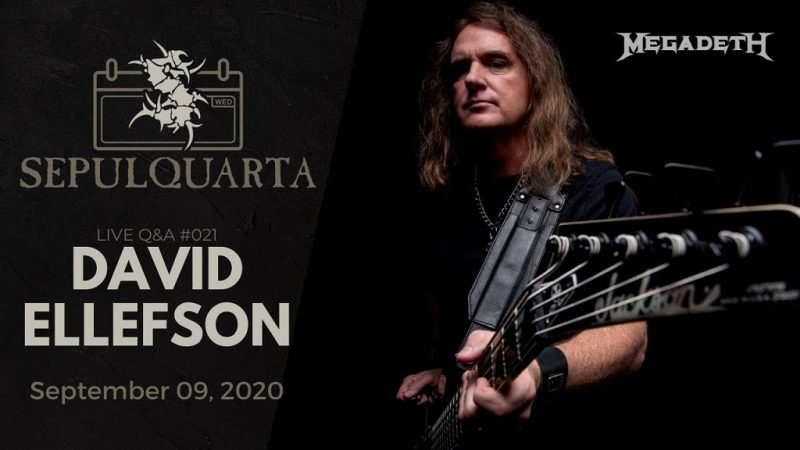 David Ellefson, do Megadeth, é convidado de live do Sepultura nesta quarta