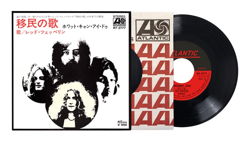 Led Zeppelin relança em vinil versão japonesa de ‘Imigrant Song’