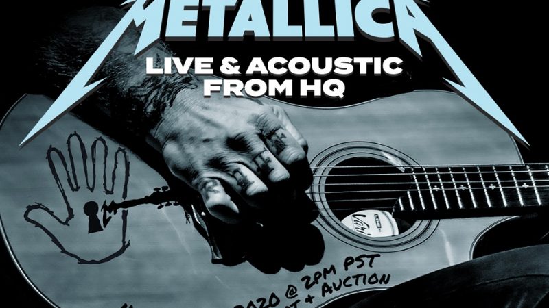 Metallica anuncia live acústica beneficente