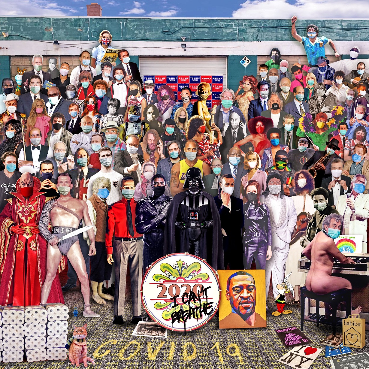 Artista recria capa de ‘Sgt. Pepper’s’ com personalidades que se foram em 2020