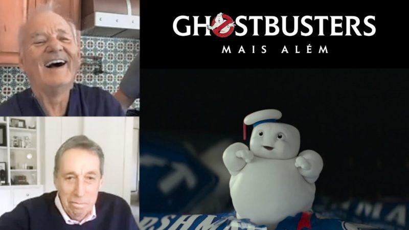 Bill Murray conhece os Mini Monstros de Marshmallow de ‘Ghostbusters: Mais Além’; assista