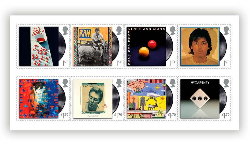 Paul McCartney é homenageado em coleção de selos postais no Reino Unido