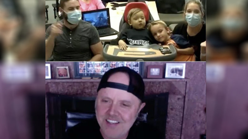 Lars Ulrich, do Metallica, tem encontro virtual com fã de 2 anos que luta contra câncer