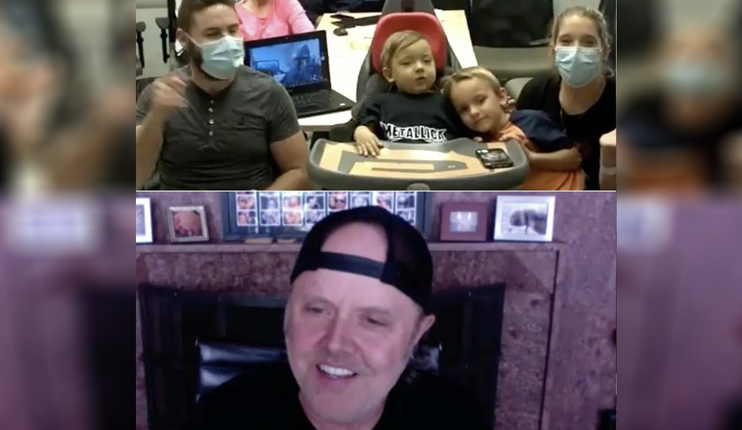 Lars Ulrich, do Metallica, tem encontro virtual com fã de 2 anos que luta contra câncer