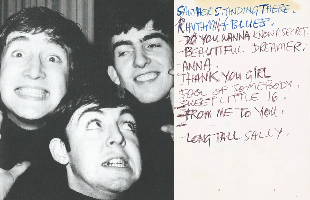 Setlists dos Beatles escritas por Paul McCartney vão a leilao