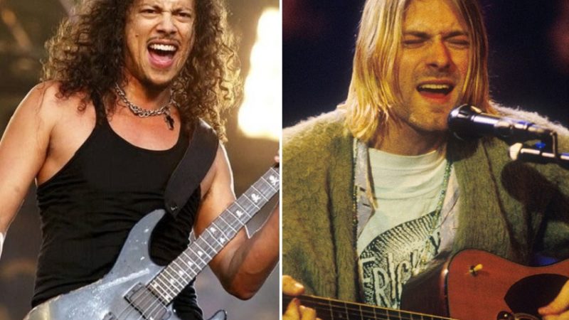 Kirk Hammett, do Metallica, ficou surpreso com o quanto Kurt Cobain era fã da banda