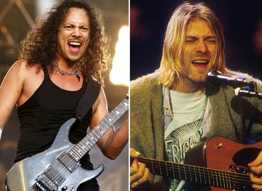 Kirk Hammett, do Metallica, ficou surpreso com o quanto Kurt Cobain era fã da banda