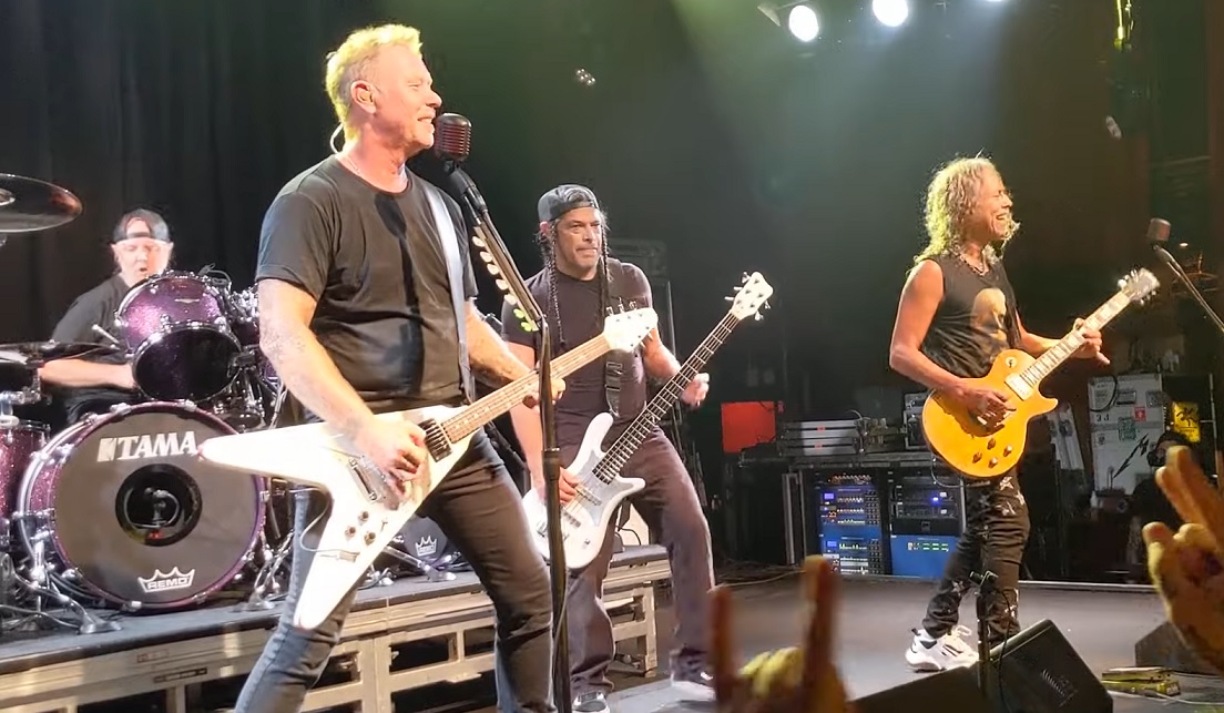 Metallica realiza show intimista para vacinados na Califórnia; assista