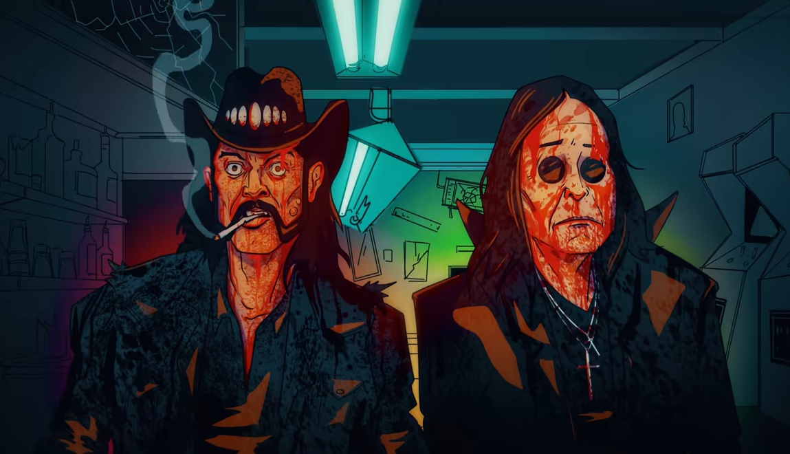 Ozzy Osbourne e Lemmy Kilmister enfrentam alienígenas em clipe animado de ‘Hellraiser’