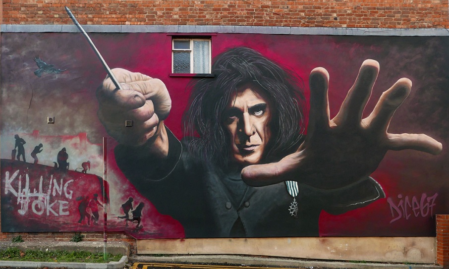 Mural de Jaz Coleman, do Killing Joke, é confundido com Professor Snape de ‘Harry Potter’