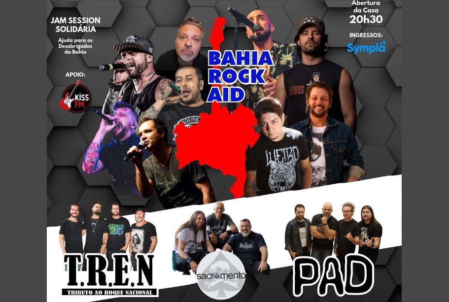 Bahia Rock Aid: músicos do rock nacional se reúnem em evento beneficente