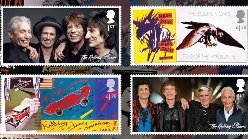 Rolling Stones ganham homenagem em selos postais no Reino Unido