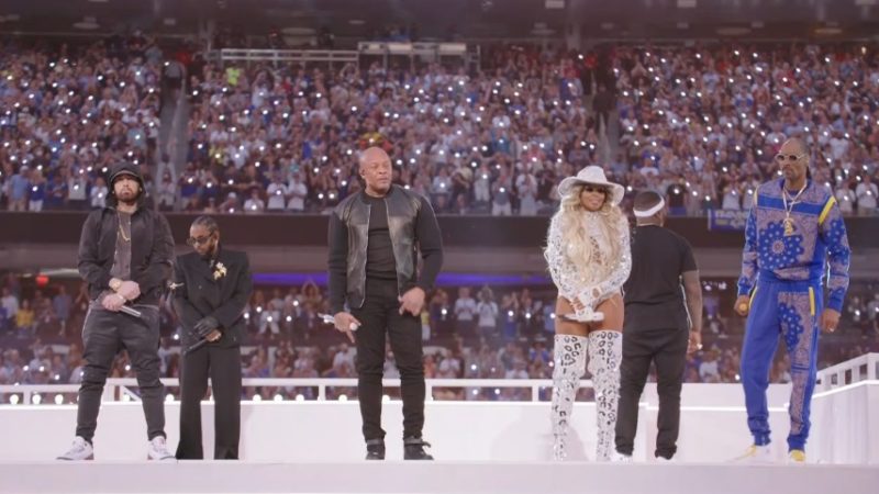 Super Bowl reúne Dr. Dre, Snoop Dogg, Eminem e outros grandes nomes do hip-hop