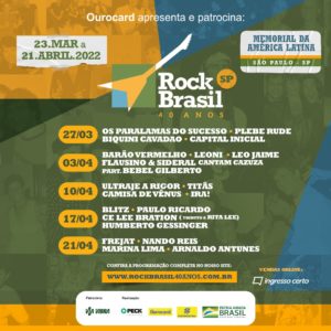 Rock Brasil 40 anos - São Paulo