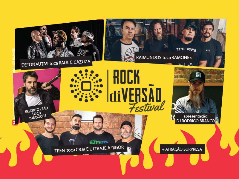 Detonautas, Raimundos, Eriberto Leão e Tren tocam do Festival Rock DiVersão no Tokio Marine Hall