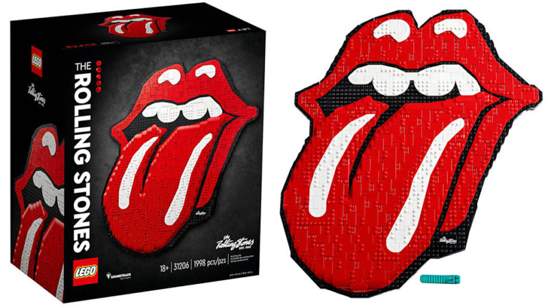 Logotipo dos Rolling Stones ganha versão Lego