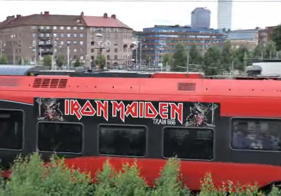 Iron Maiden ganha ‘Trem 666’ para levar os fãs da Suécia aos shows da banda