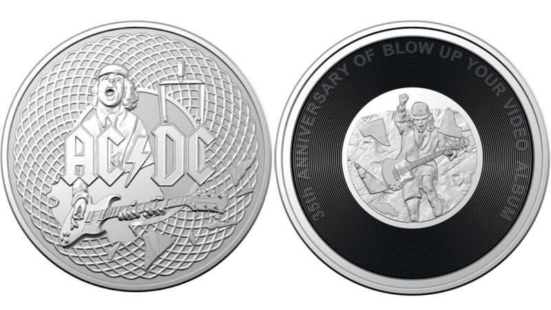 AC/DC ganha moedas colecionáveis para comemorar 50 anos de carreira