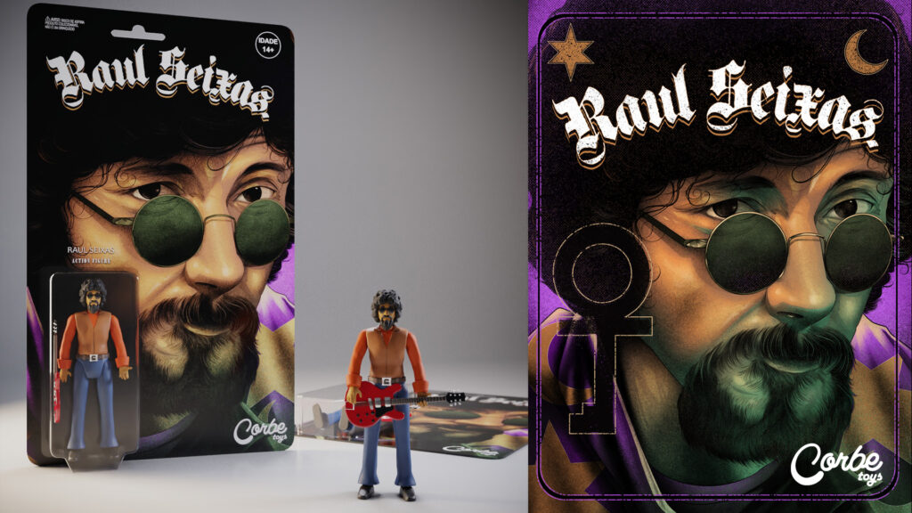 Corbe Toys lançará action figure de Raul Seixas e de estátuas de capas do Angra