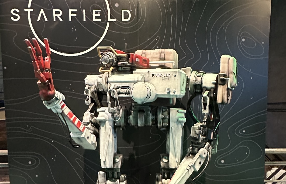 Agência produz robô de Starfield em tamanho real para XBOX Fanfest