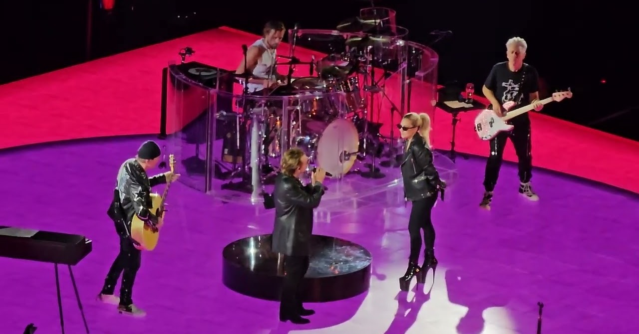 Lady Gaga participa de show do U2 em Las Vegas; assista