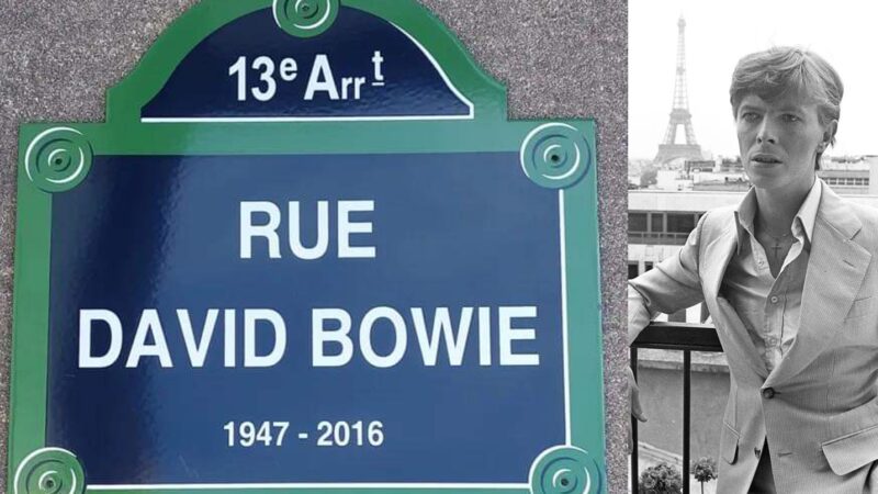 Rua David Bowie é inaugurada em Paris