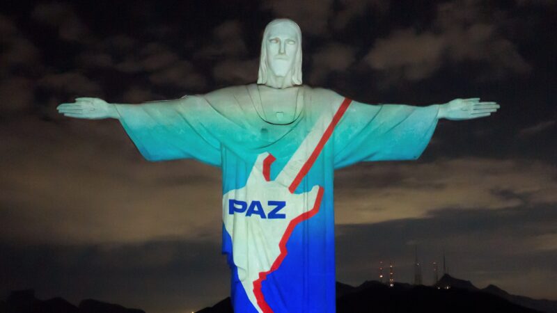 Rock in Rio comemora aniversário com projeções no Cristo Redentor