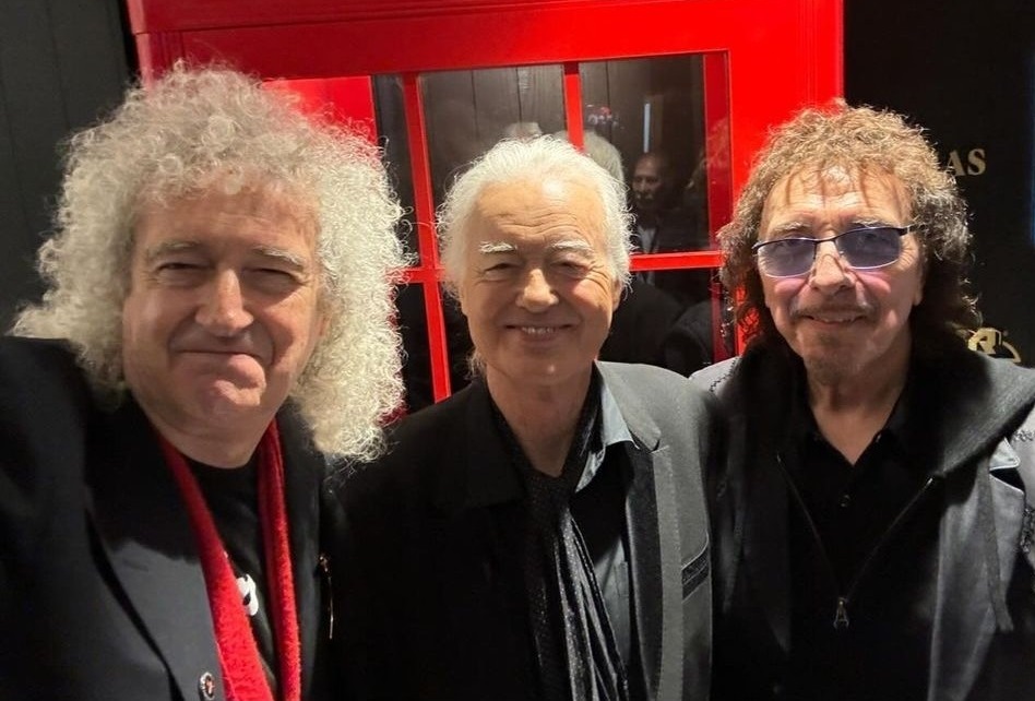 Jimmy Page, Brian May e Tony Iommi participam de evento da Gibson